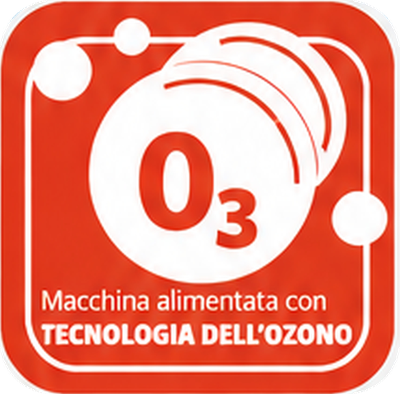 Macchina alimentata con tecnologia dell'ozono